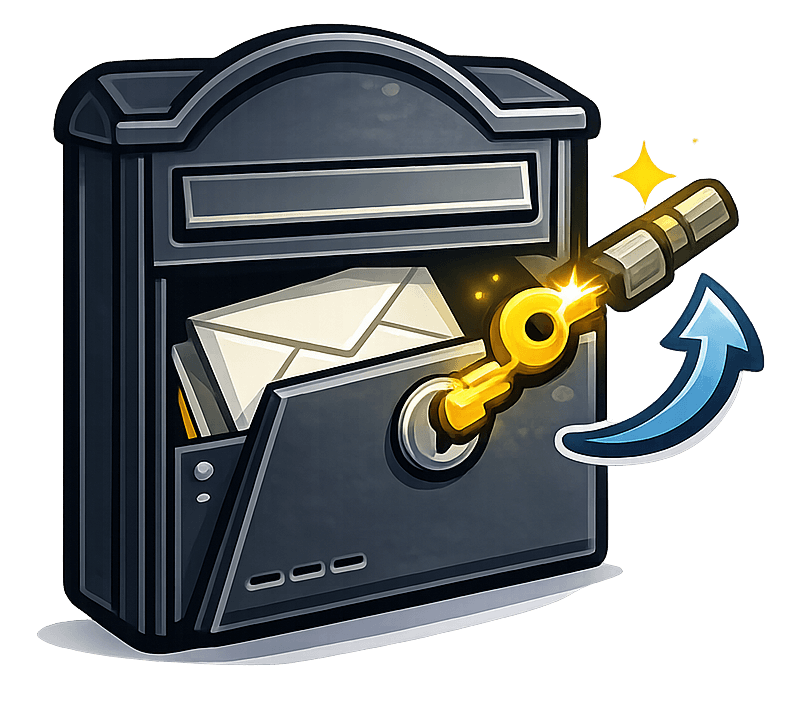 Briefkastenöffnung Icon